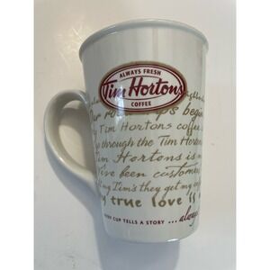 Tim Hortons 2009 Limited‎ Edition #009 Every Cup Tells A Story Coffee Mug 16oz